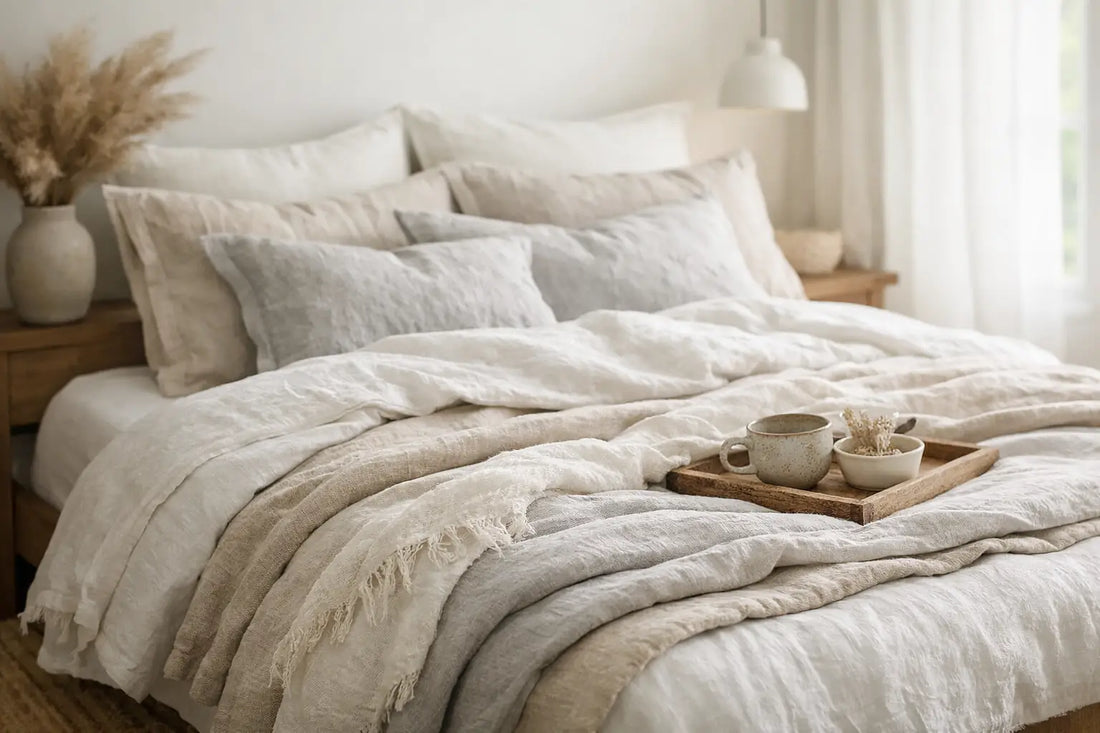 How to Layer a Linen Bed Beautifully