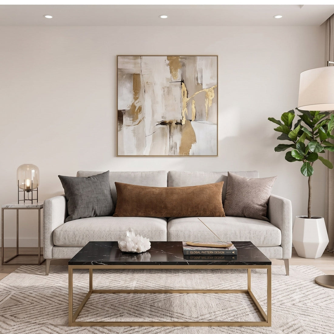 How to Style a Coastal Living Room with Throws and Decorative Pillows