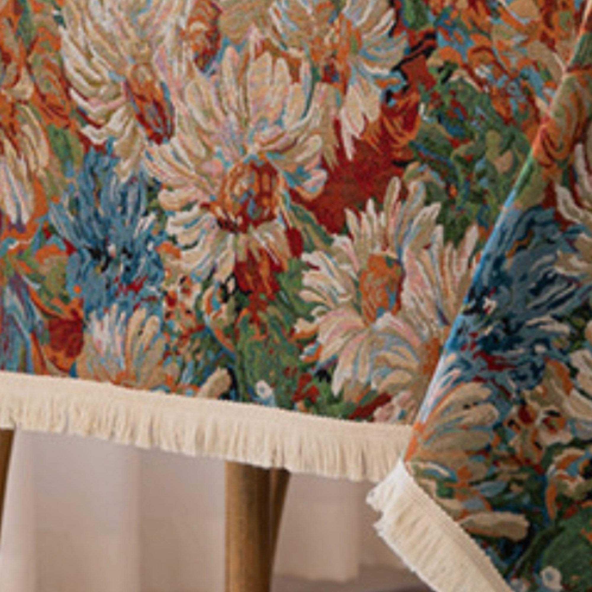 Linen Cotton Tablecloth | Cottage & European Style Table Cover