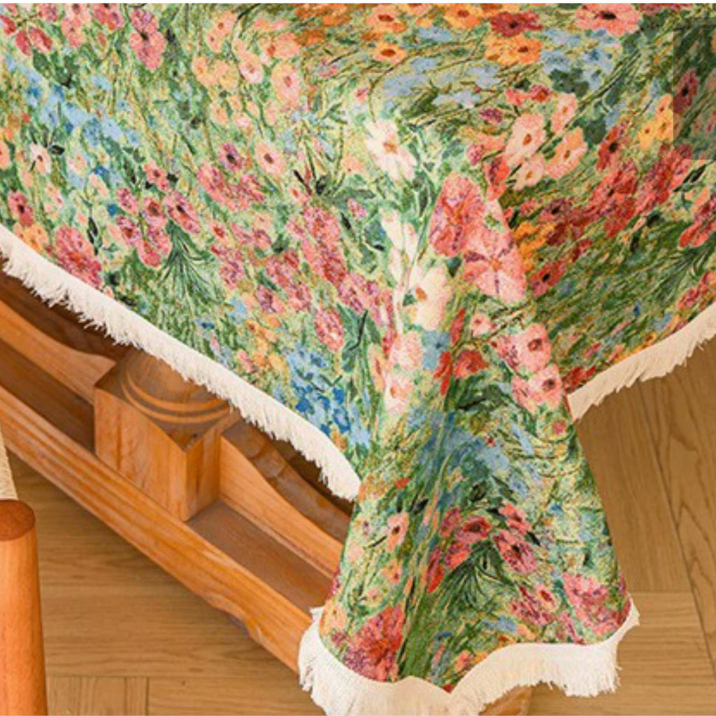 Linen Cotton Tablecloth | Cottage & European Style Table Cover