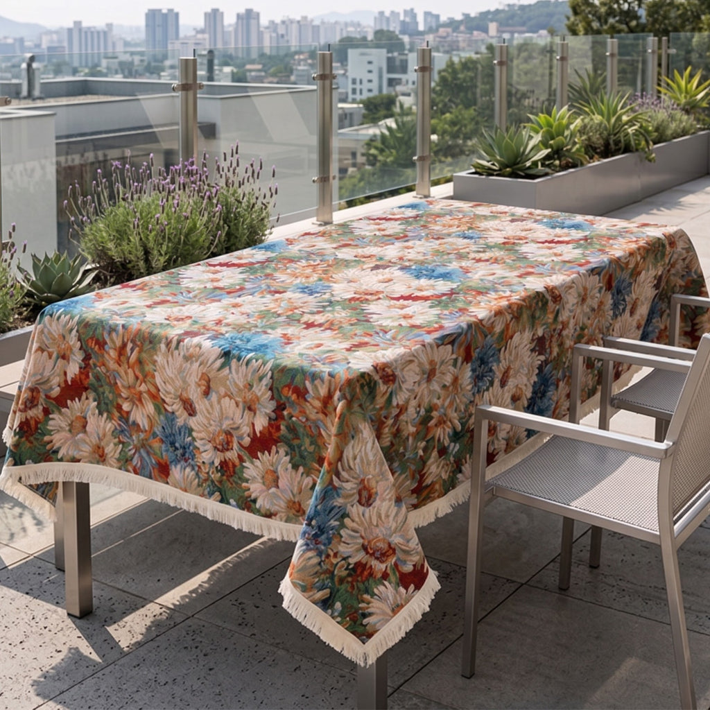 Linen Cotton Tablecloth | Cottage & European Style Table Cover