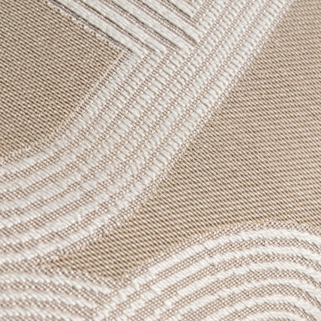 Neutral Textured Lumbar Pillow Cover – Oatmeal Beige Jacquard Cushion, Modern Minimalist Sofa Decor, 30x50 cm