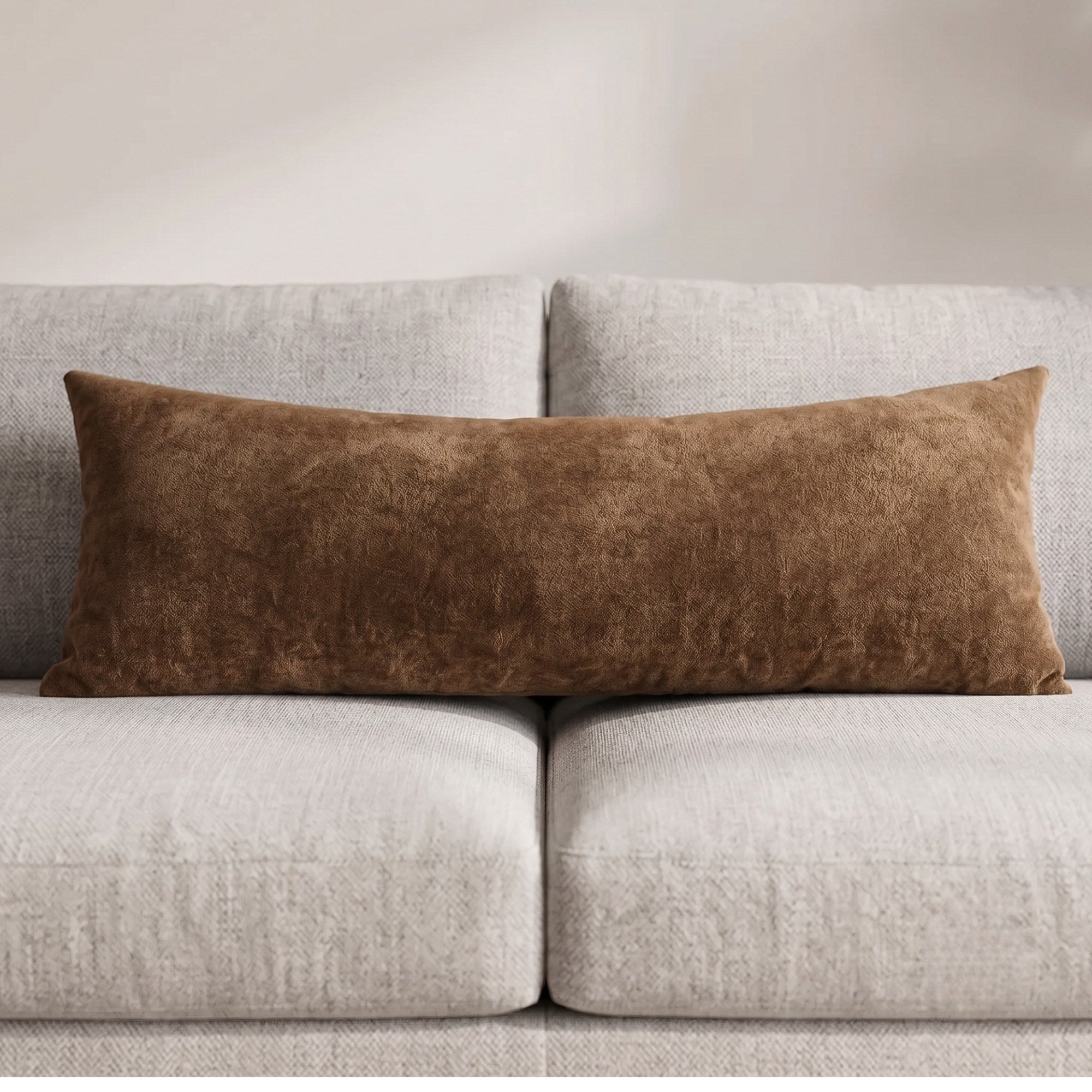 Chenille Pillow Cover 35x90, Scandinavian Lumbar Pillow, Super Soft Nordic Cushion Cover, Long Bed Sofa Decorative Pillow