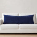Set of 2 Corduroy Bolster Covers, Scandinavian Lumbar Cushions, Nordic Bed & Sofa Decor