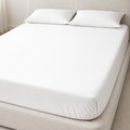 Premium Cotton Fitted Sheet – Soft Washed Cotton, Deep Pocket, Elastic Edges (180x200 / 200x220)