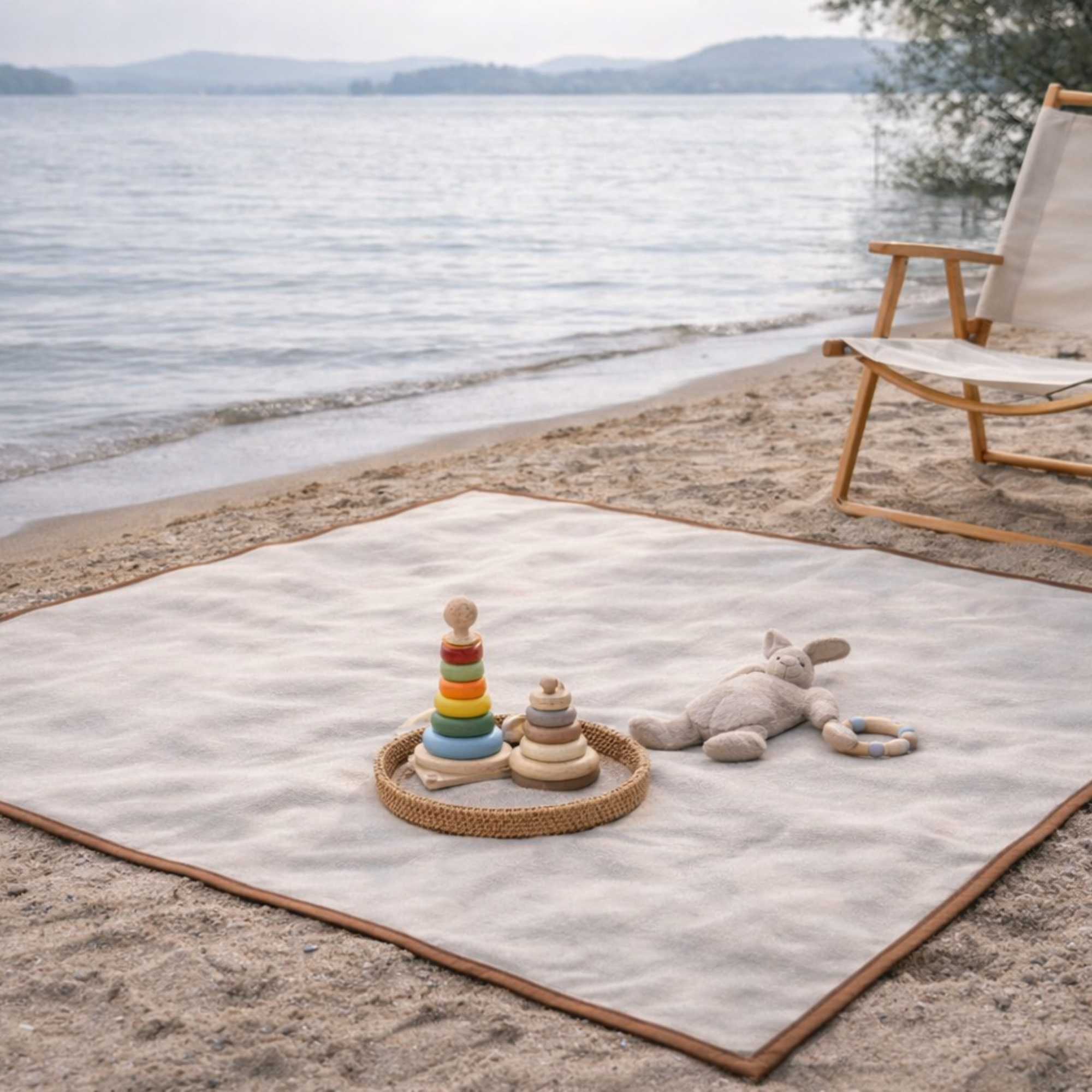 Soft Cotton Picnic Blanket – Waterproof Minimalist Outdoor Mat