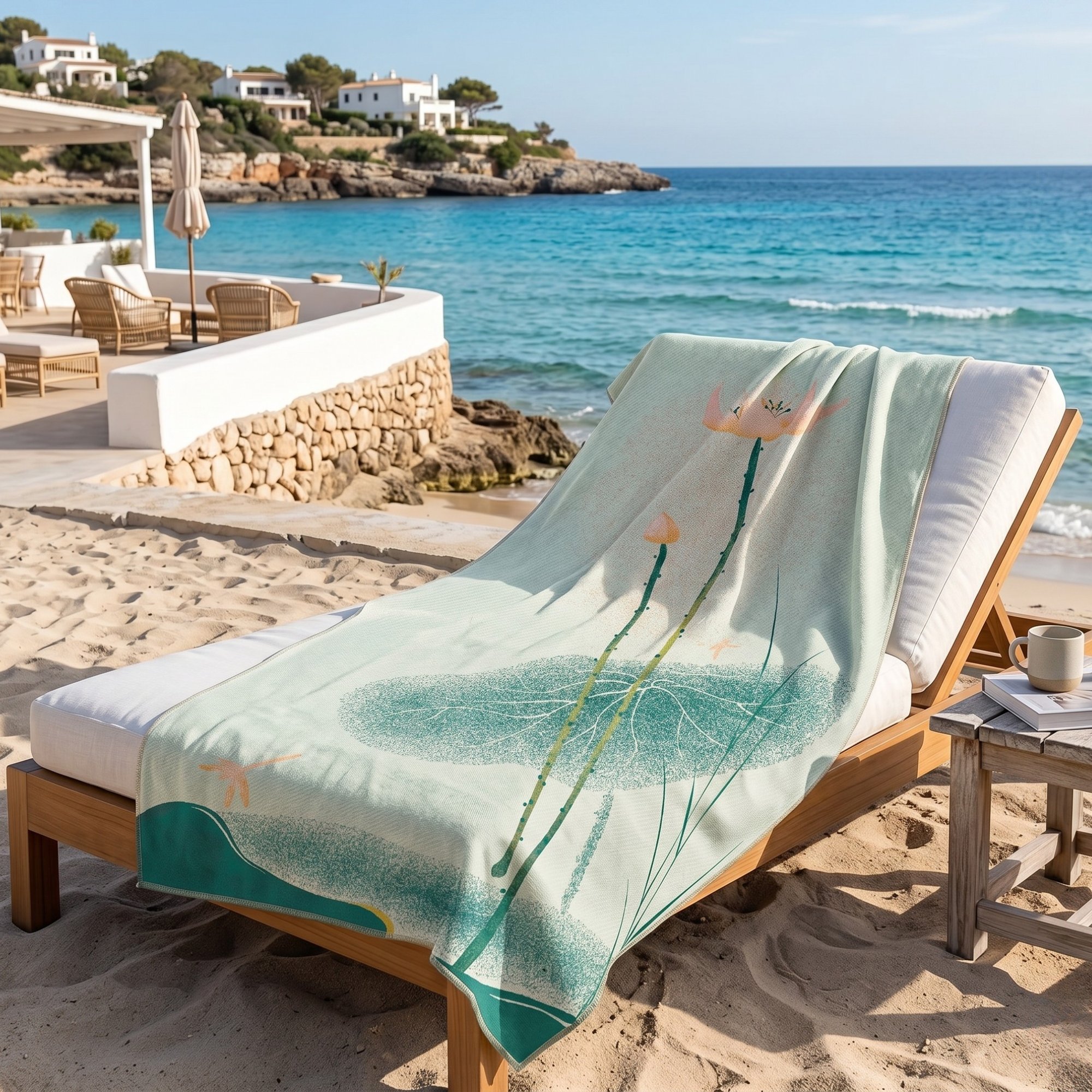 Boho Cotton Bath Towel Throw – 90x180 cm Quick Dry Beach & Sofa Blanket