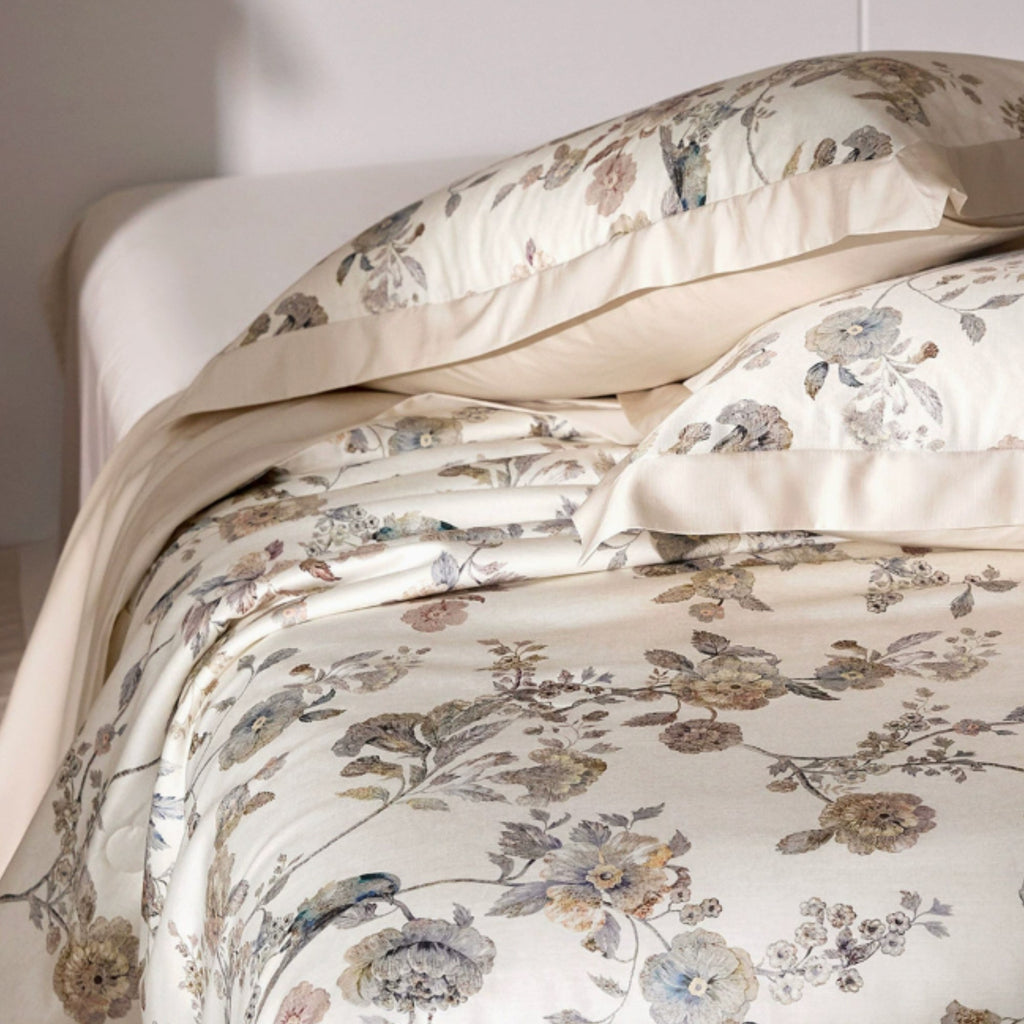 Tencel Linen Quilt Set, European Flax Coverlet, Pearl Bedding, Lightweight Summer Quilt, Queen King