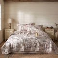 Tencel Linen Quilt Set, European Flax Coverlet, Pearl Bedding, Lightweight Summer Quilt, Queen King