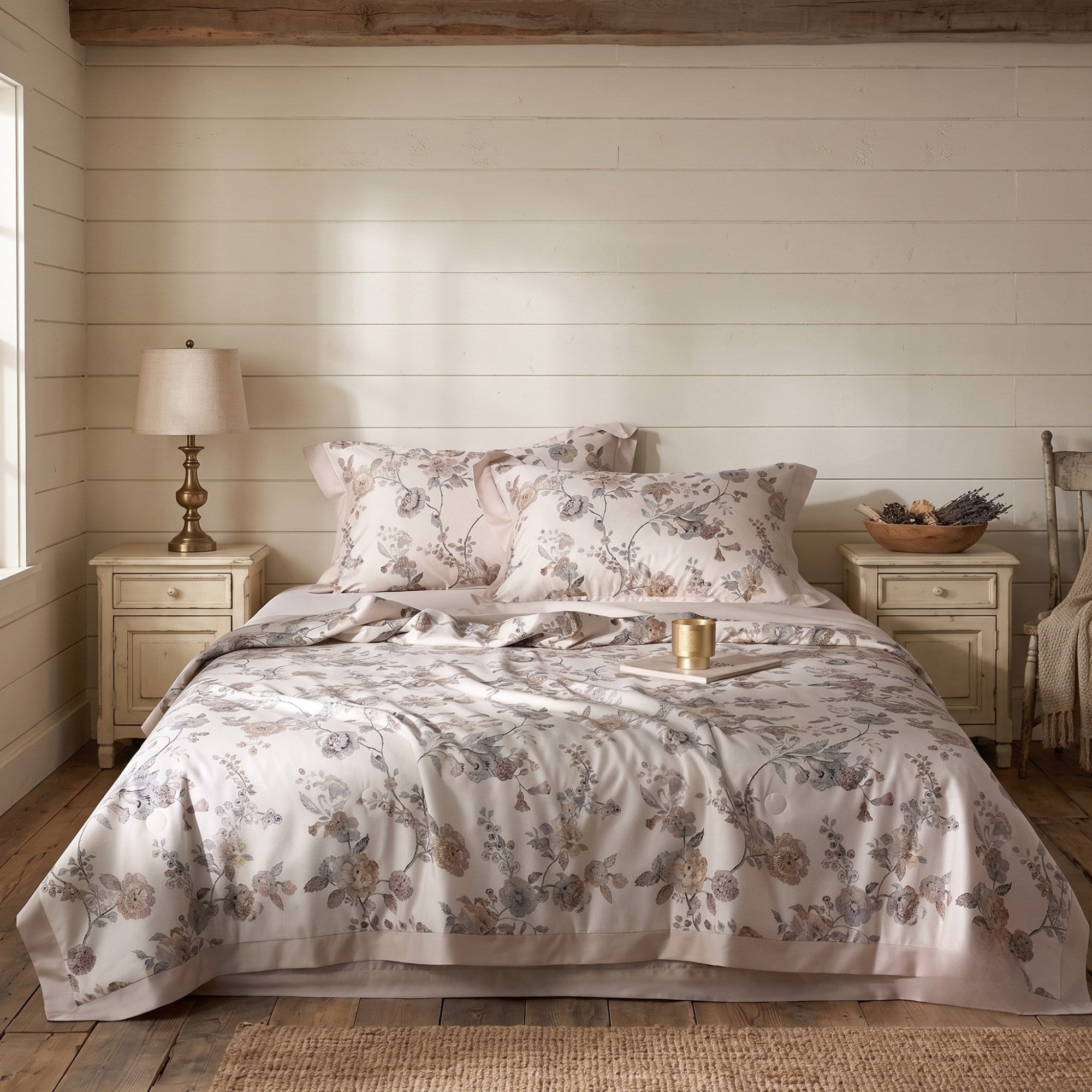 Tencel Linen Quilt Set, European Flax Coverlet, Pearl Bedding, Lightweight Summer Quilt, Queen King