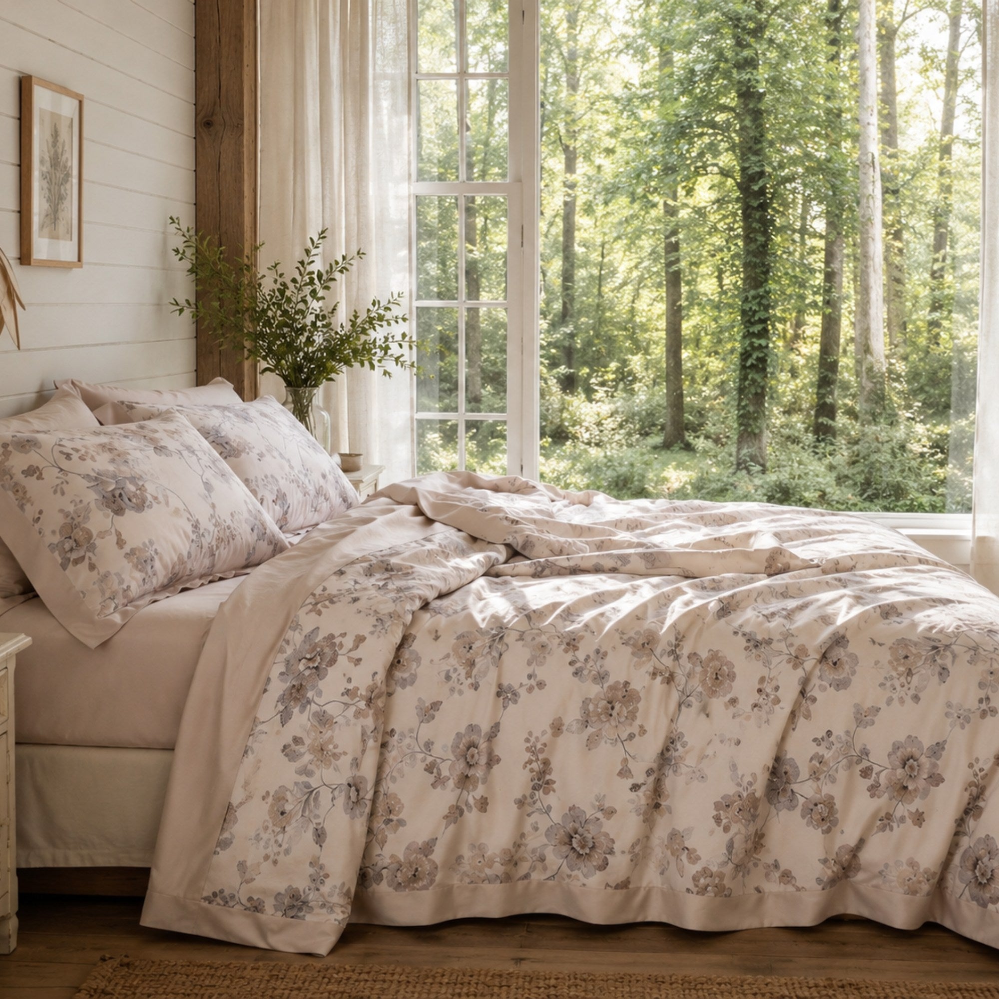 Tencel Linen Quilt Set, European Flax Coverlet, Pearl Bedding, Lightweight Summer Quilt, Queen King