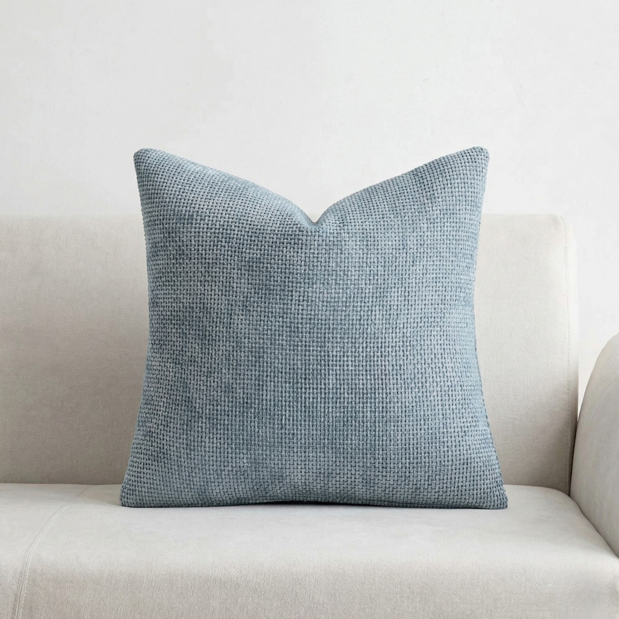 Neutral Chenille Pillow Cover | Textured Cushion Cover for Sofa Bed | Modern Woven Throw Pillow Decor