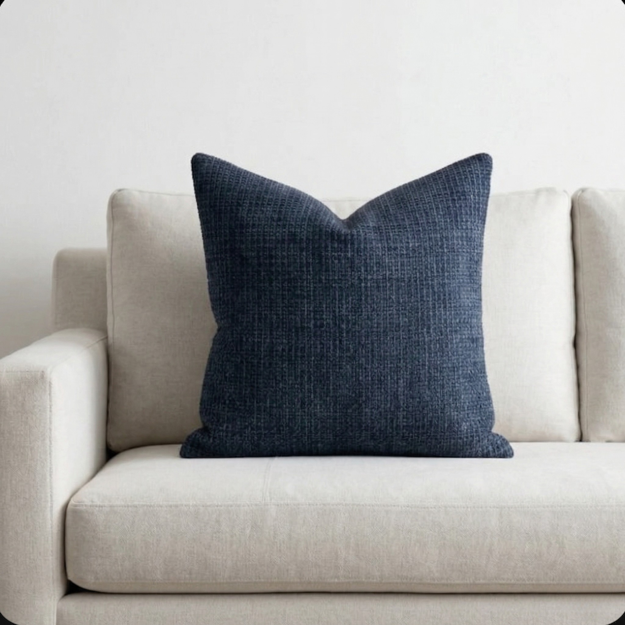 Neutral Chenille Pillow Cover | Textured Cushion Cover for Sofa Bed | Modern Woven Throw Pillow Decor