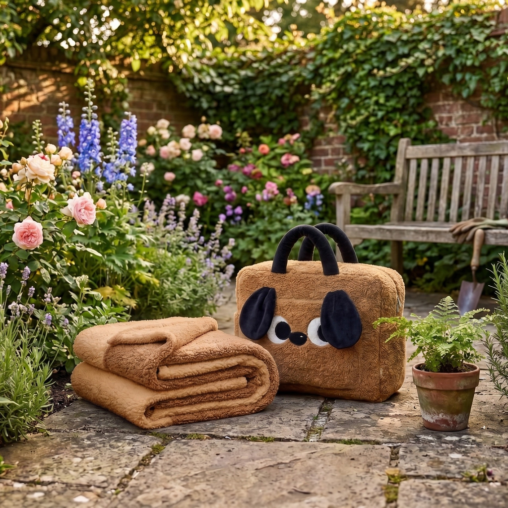 2-in-1 Dog Blanket Pillow – Cozy Travel Cushion & Soft Throw Blanket