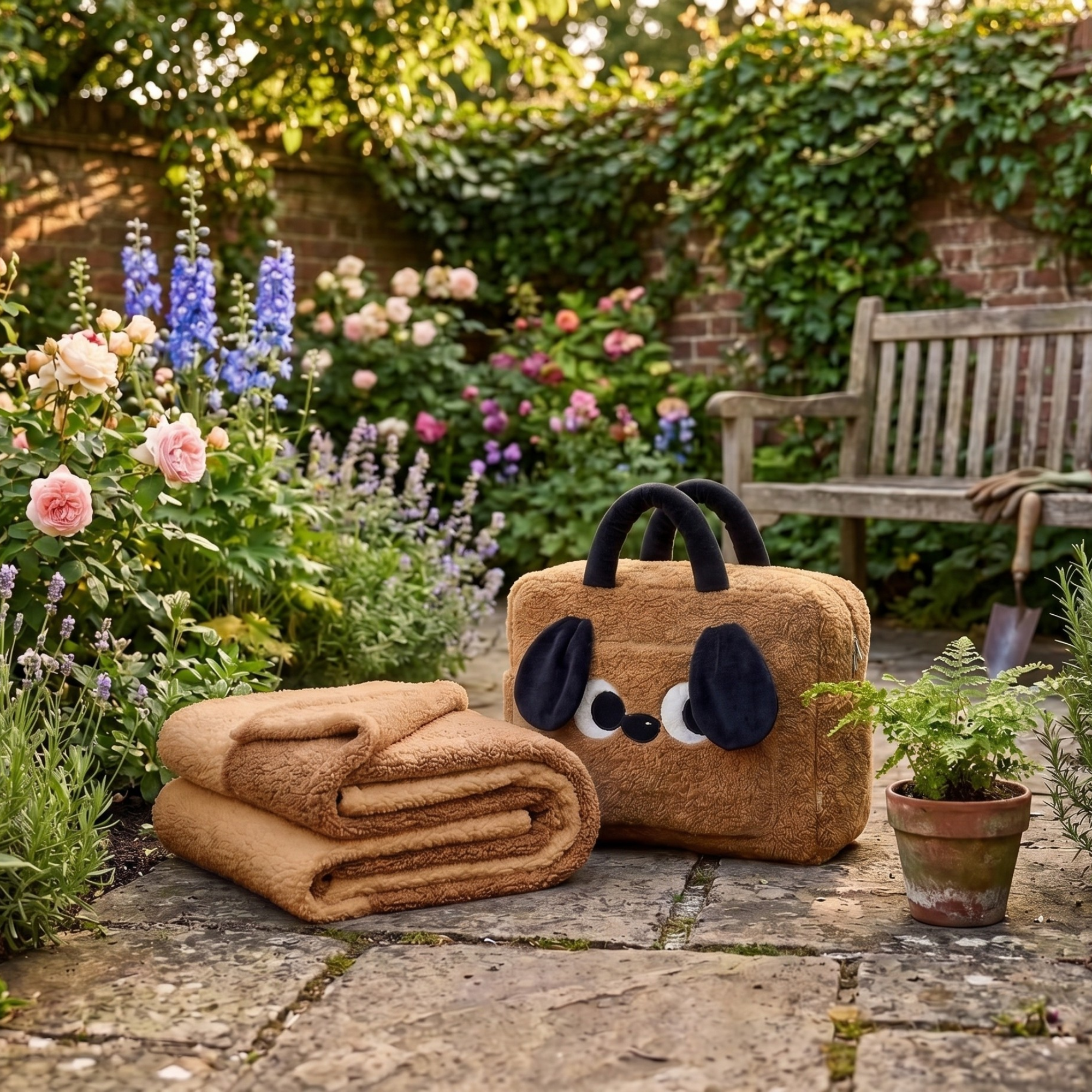 2-in-1 Dog Blanket Pillow – Cozy Travel Cushion & Soft Throw Blanket