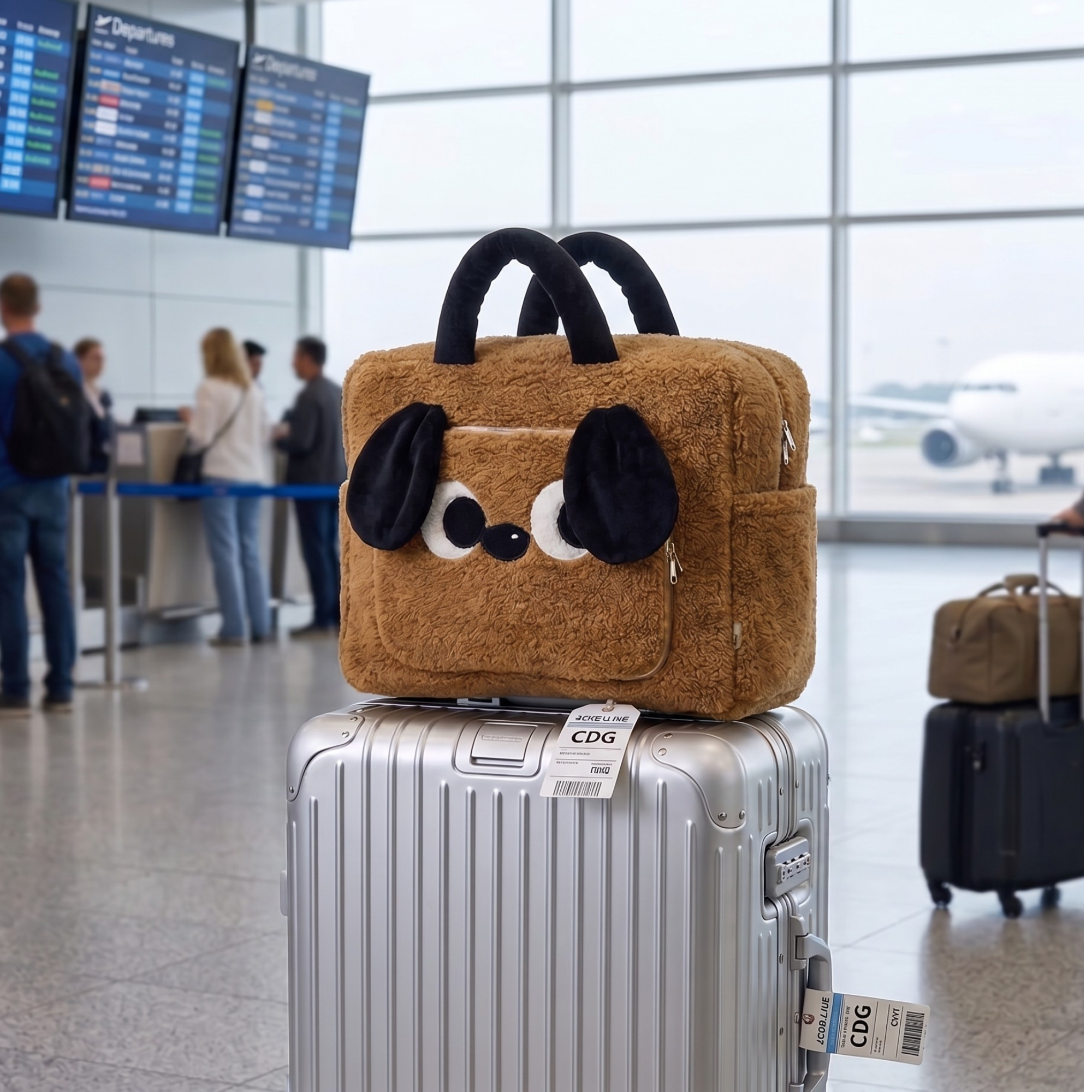 2-in-1 Dog Blanket Pillow – Cozy Travel Cushion & Soft Throw Blanket