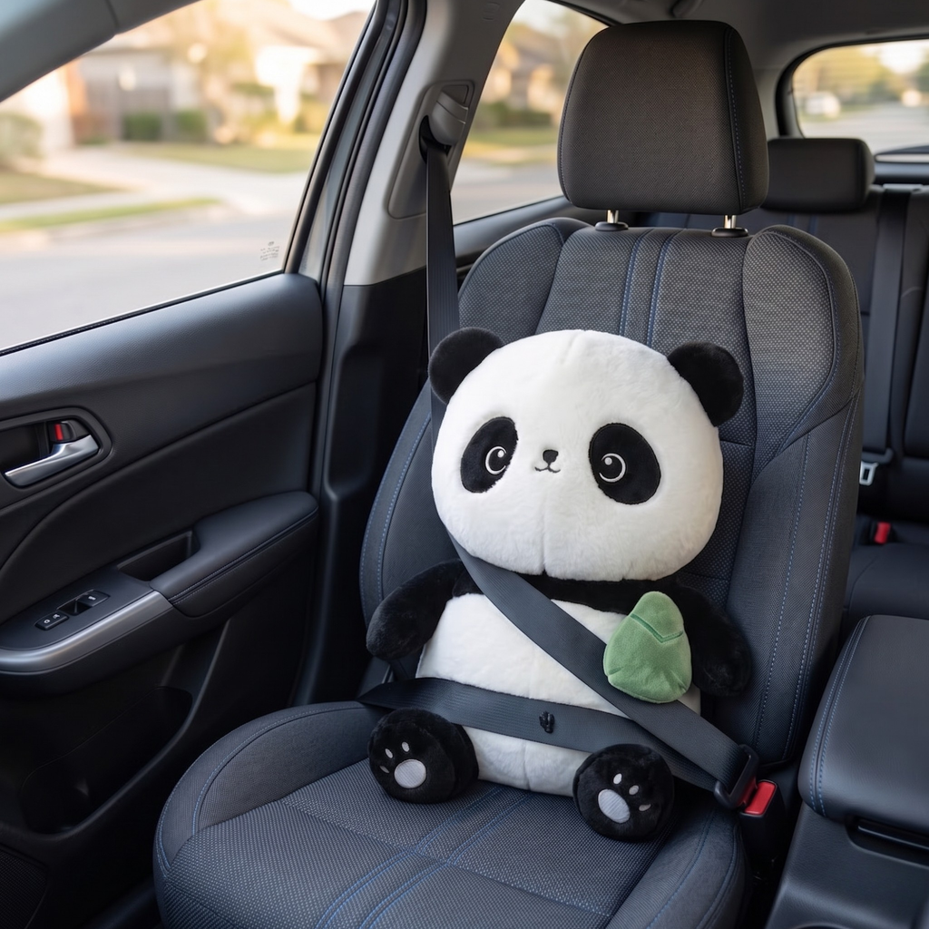 Cute Panda Plush Pillow with Gift Bag – Soft Cozy Panda Cushion
