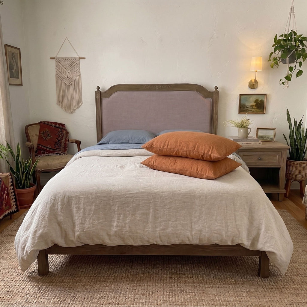 100% Linen Pillowcases Set of 2 – Soft Washed Pillow Covers