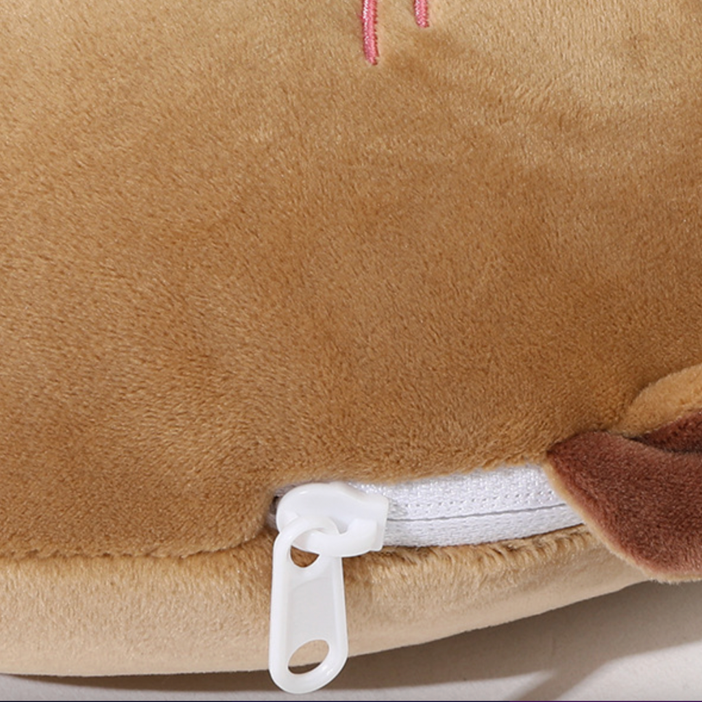 Capybara 2-in-1 Transforming Plush Pillow – Cute Travel Neck Cushion