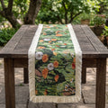 Bohemian Floral Table Runner | Vintage Botanical Tassel Table Runner