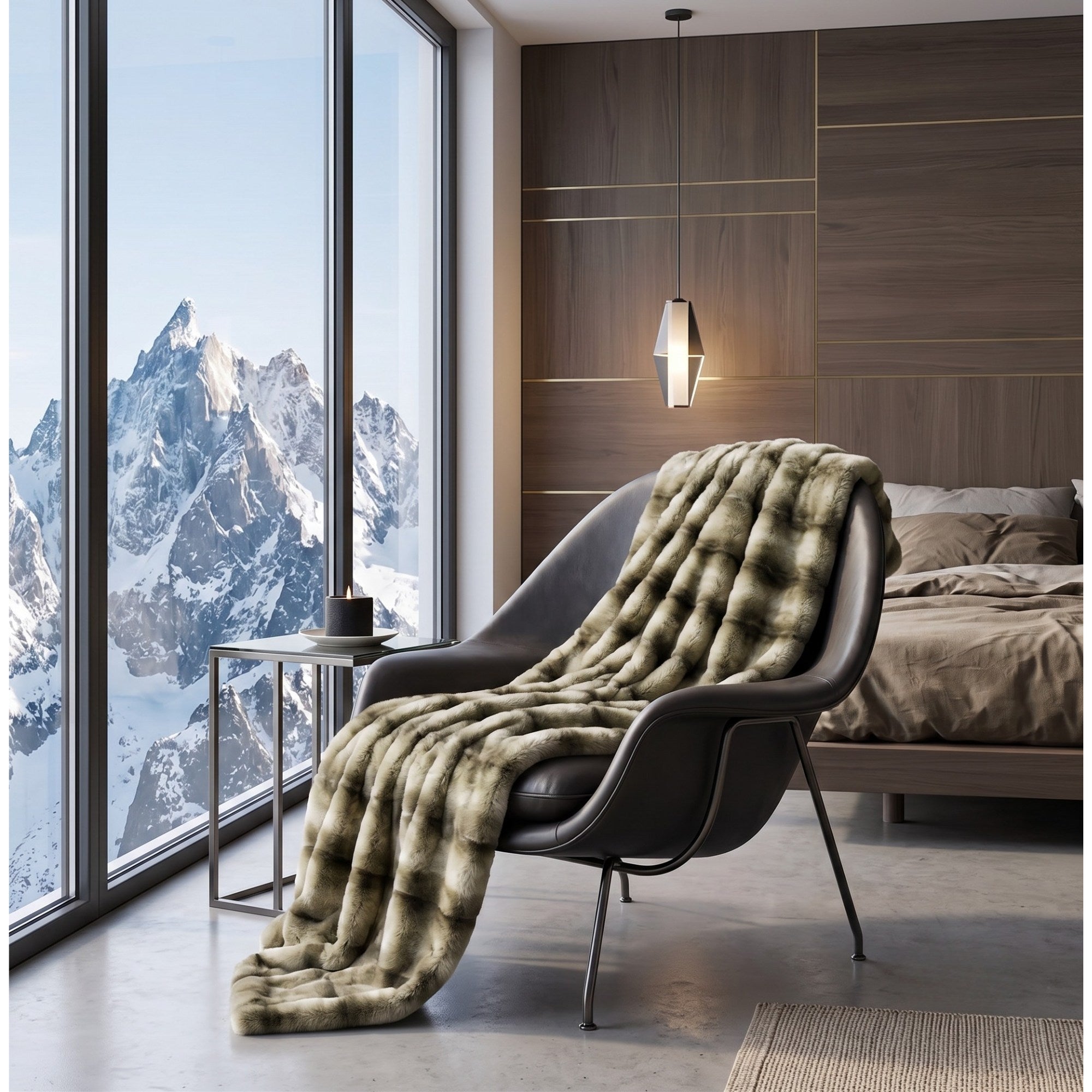 Luxury Rabbit Mink Faux Fur Throw Blanket | Snow Velvet Plush | Ultra Soft Sofa & Bed Blanket