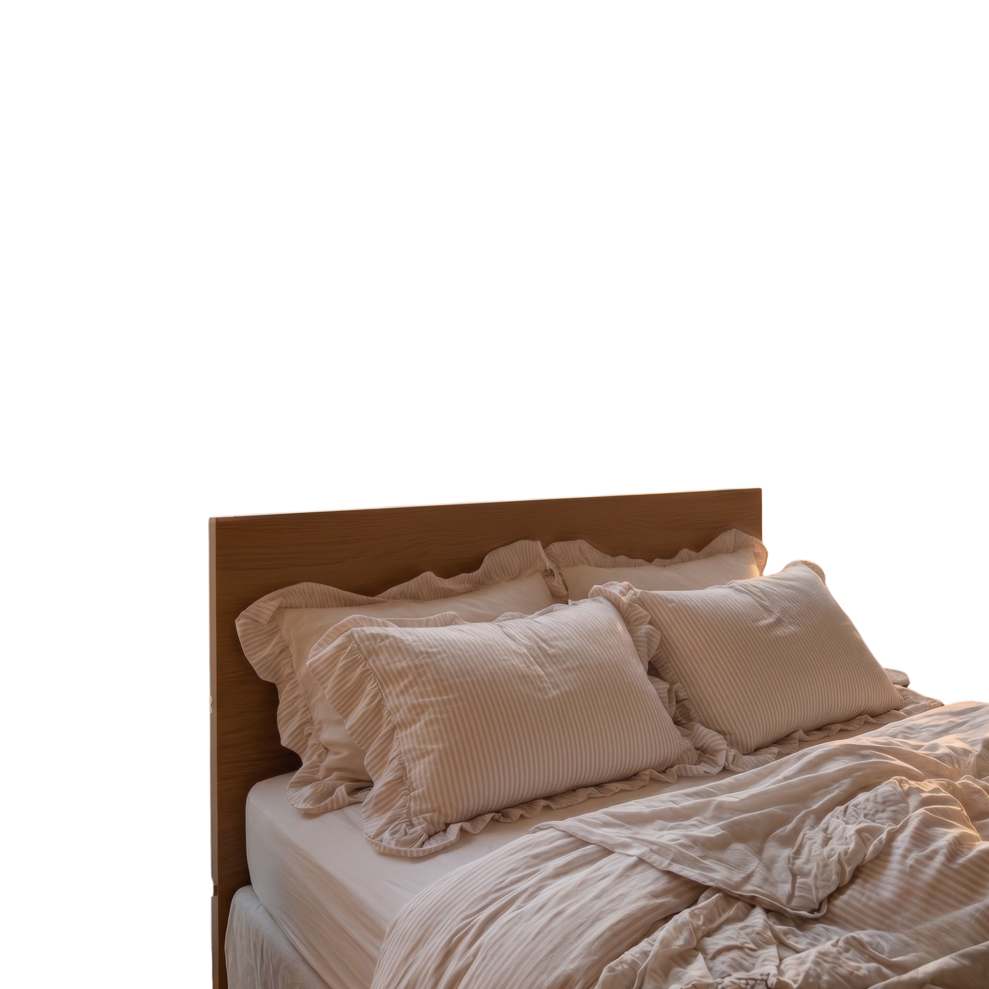 Soft Ruffle Bedding Set – Calm Feminine Bedroom Aesthetic