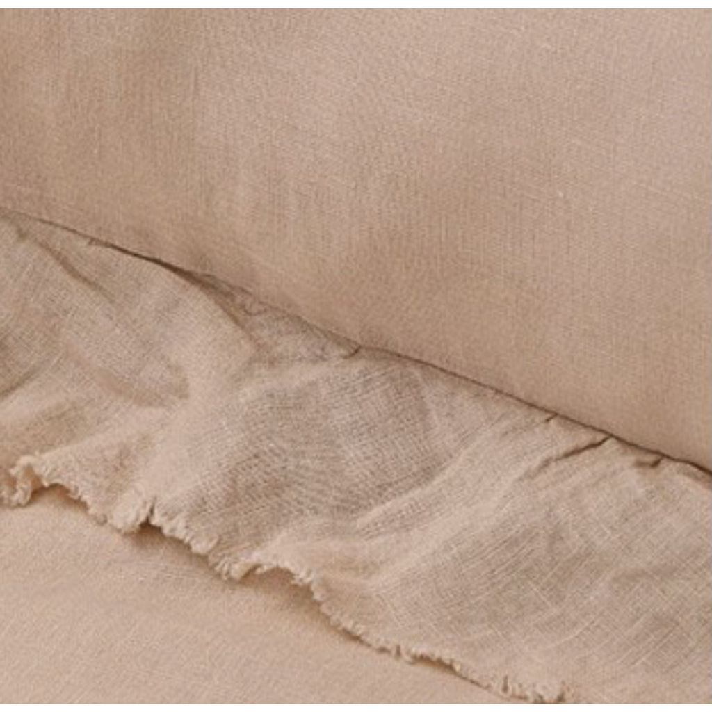Pure Linen Duvet Cover Set – Neutral Flax Bedding