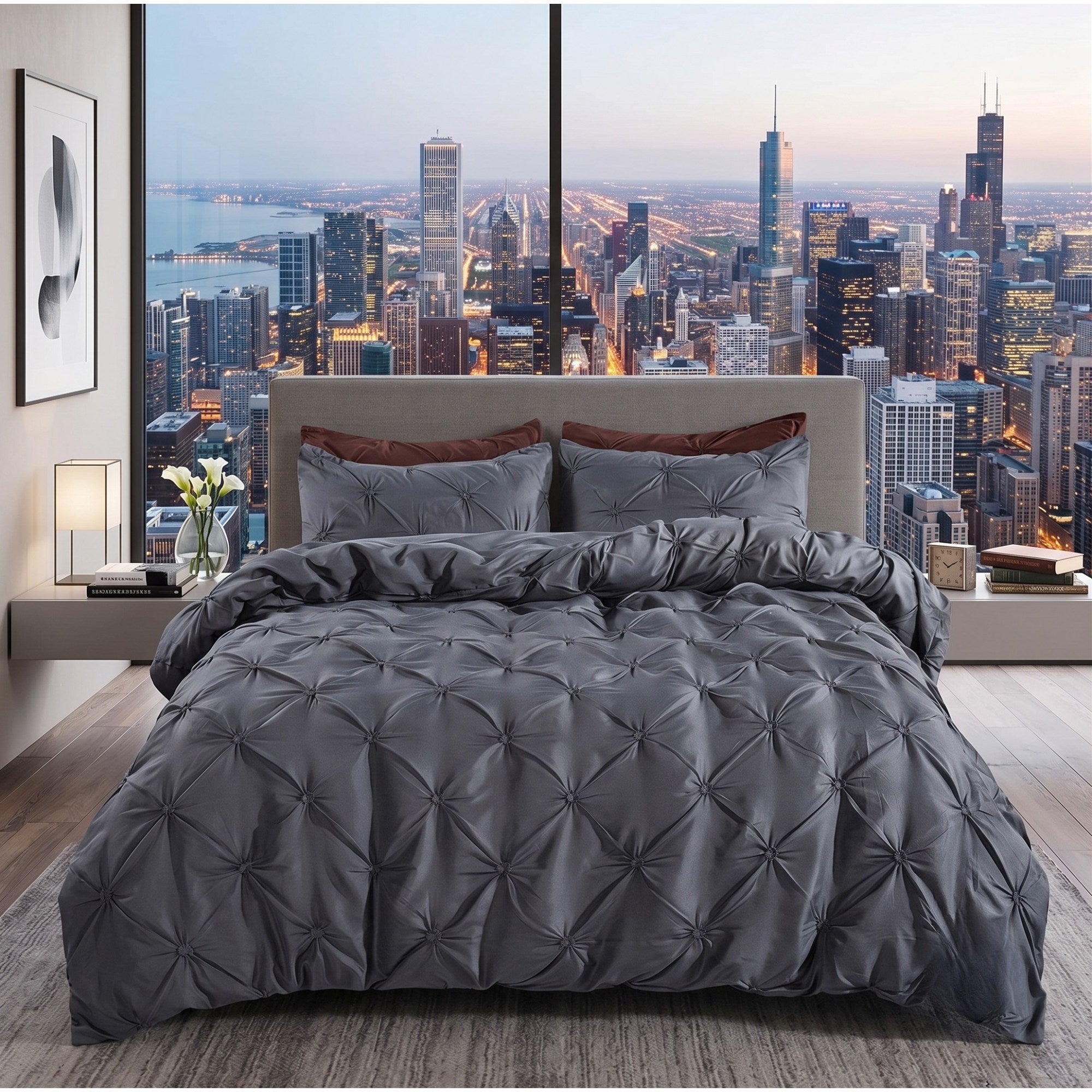 Luxury Tufted Quilt Cover Set