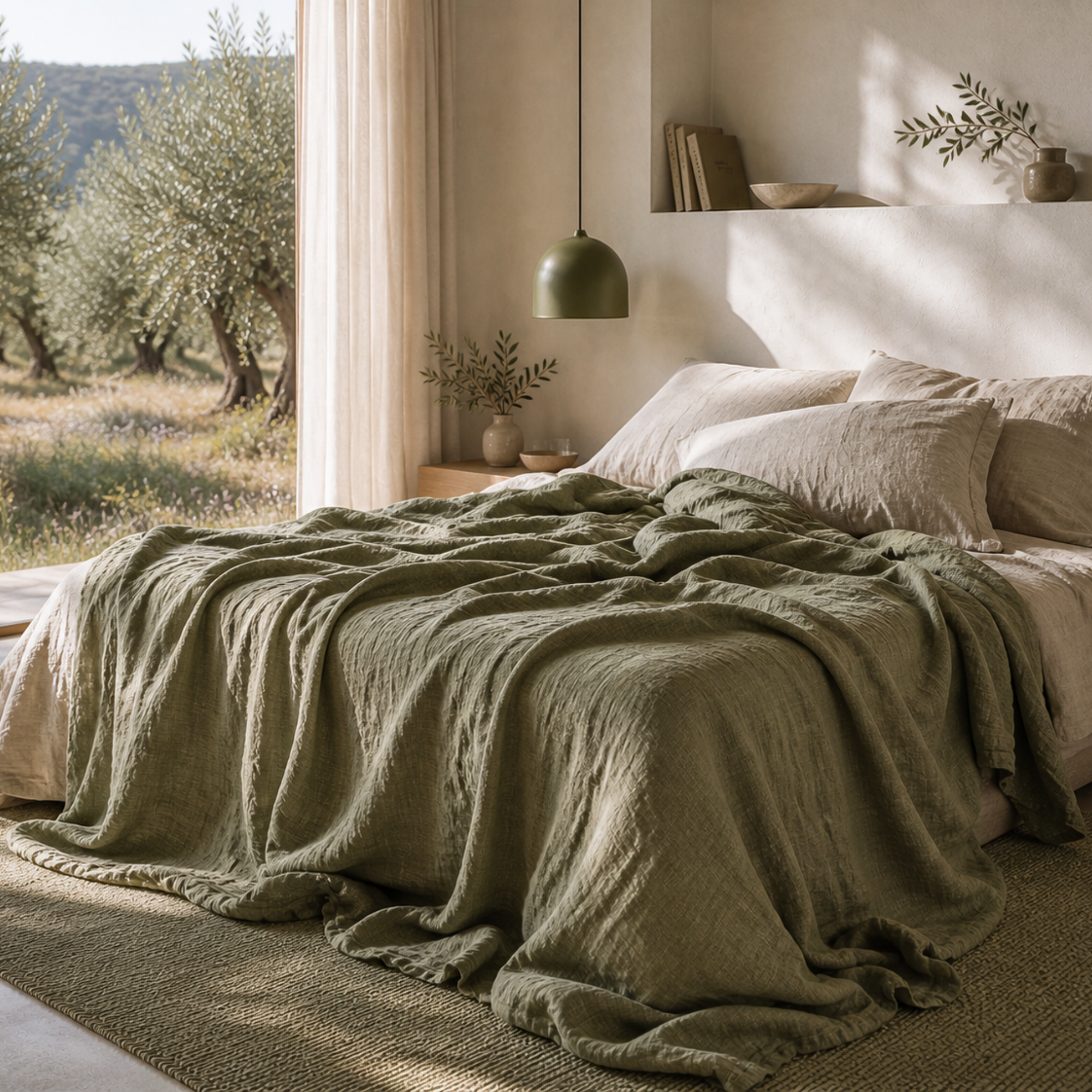Soft Washed Linen Flat Sheet – Lived-In Minimalist Bedding