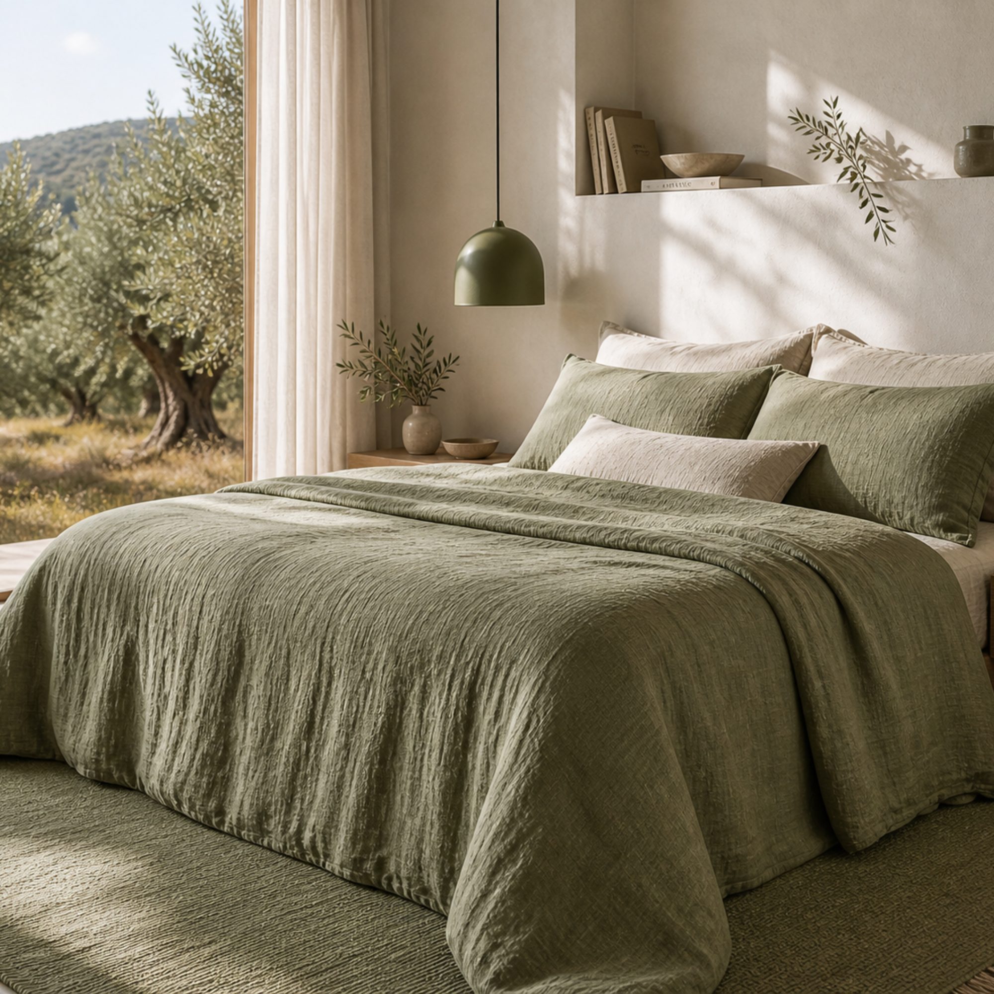 Soft Washed Linen Flat Sheet – Lived-In Minimalist Bedding
