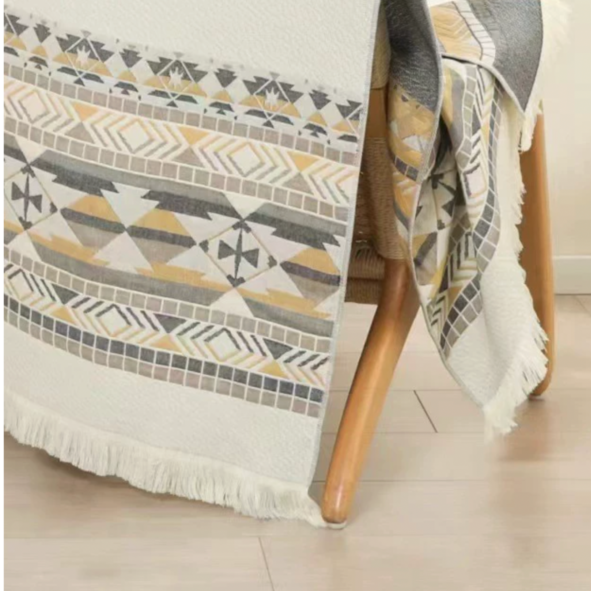 Quick-Dry Cotton Linen Towel – Relaxed Boho Beach & Bath Decor
