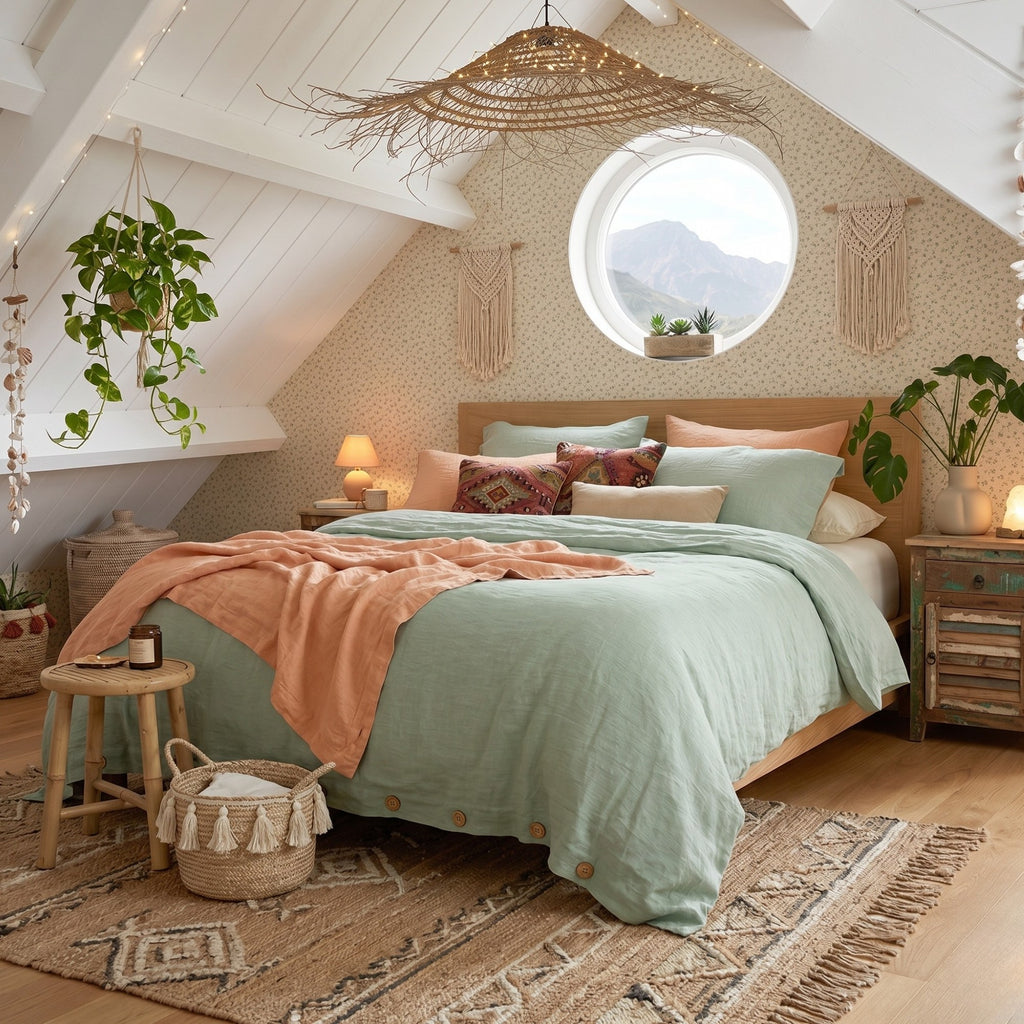 Pure Linen Bedding Set | Washed Flax Linen Duvet Cover