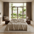 Lightweight Cotton Linen Summer Quilt – Airy Minimalist Bedspread