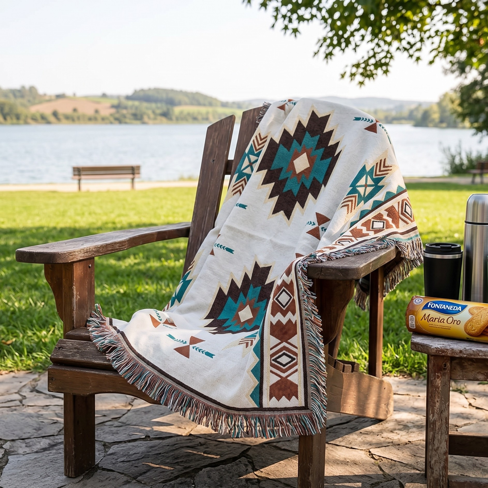 Boho Waterproof Picnic Mat – Foldable Outdoor Beach & Camping Blanket