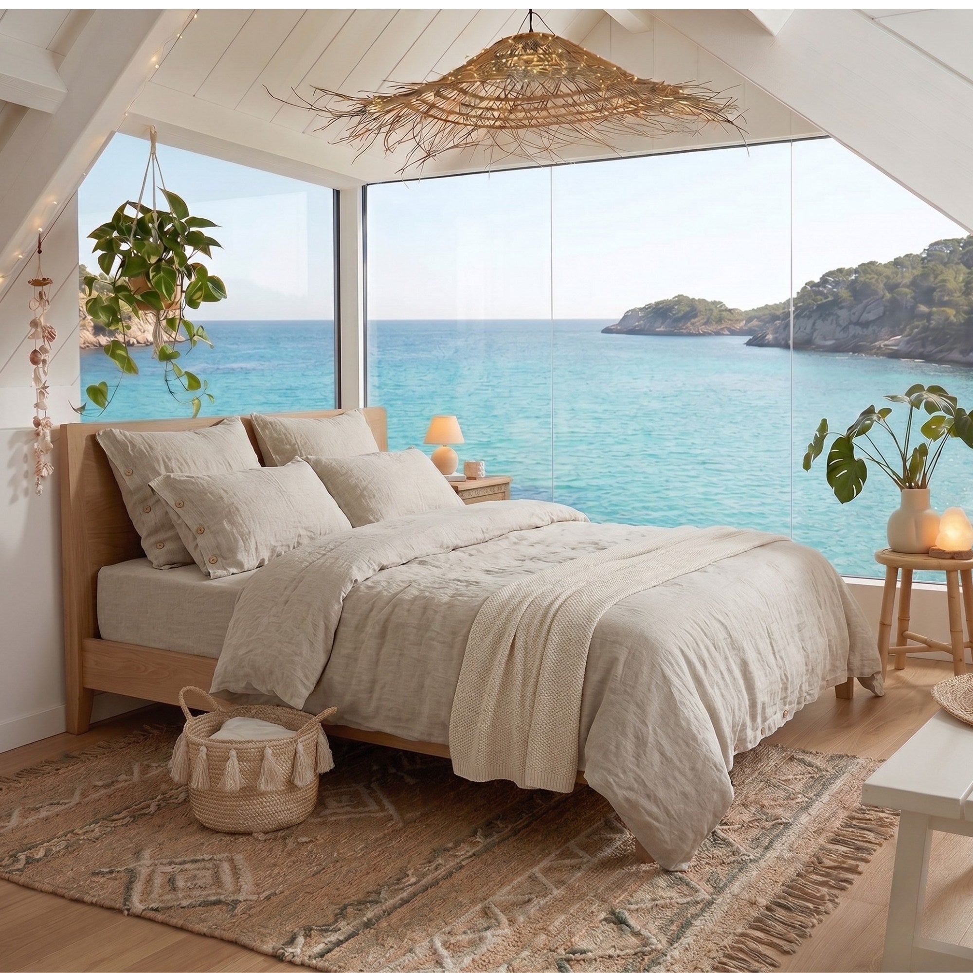 Pure Linen Bedding Set | Washed Flax Linen Duvet Cover