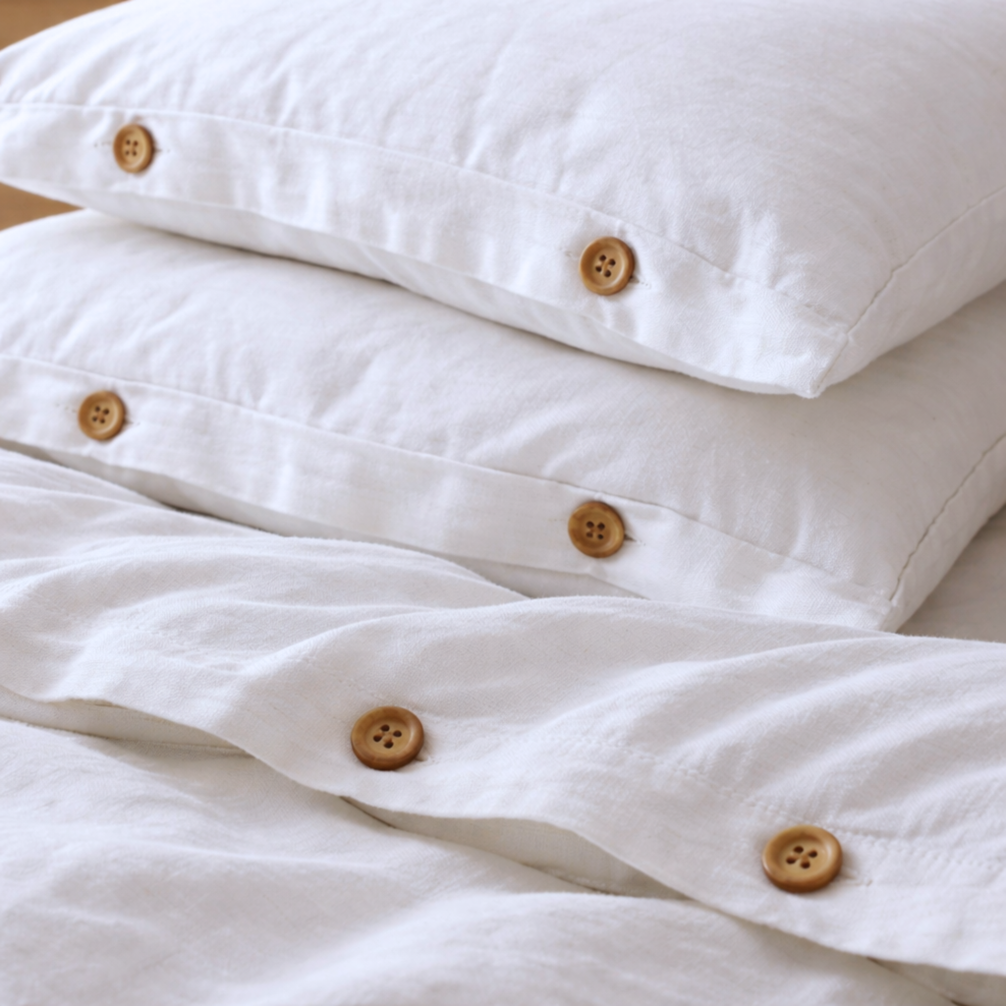 Minimalist Cotton Bedding Set – Relaxed Luxury Bedroom Aesthetic