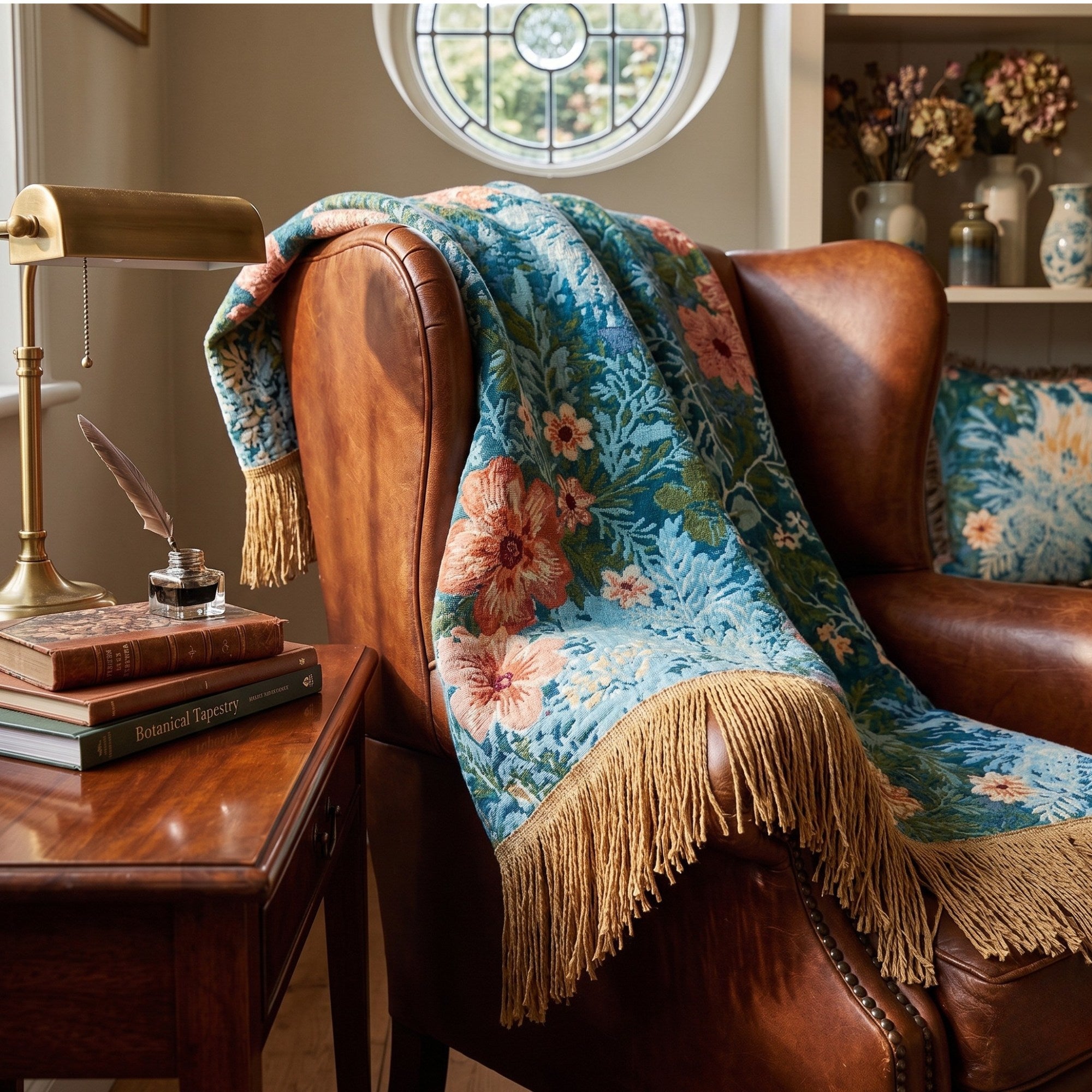 Forest Flowers Cotton Blanket – Cottagecore Floral Bed Throw