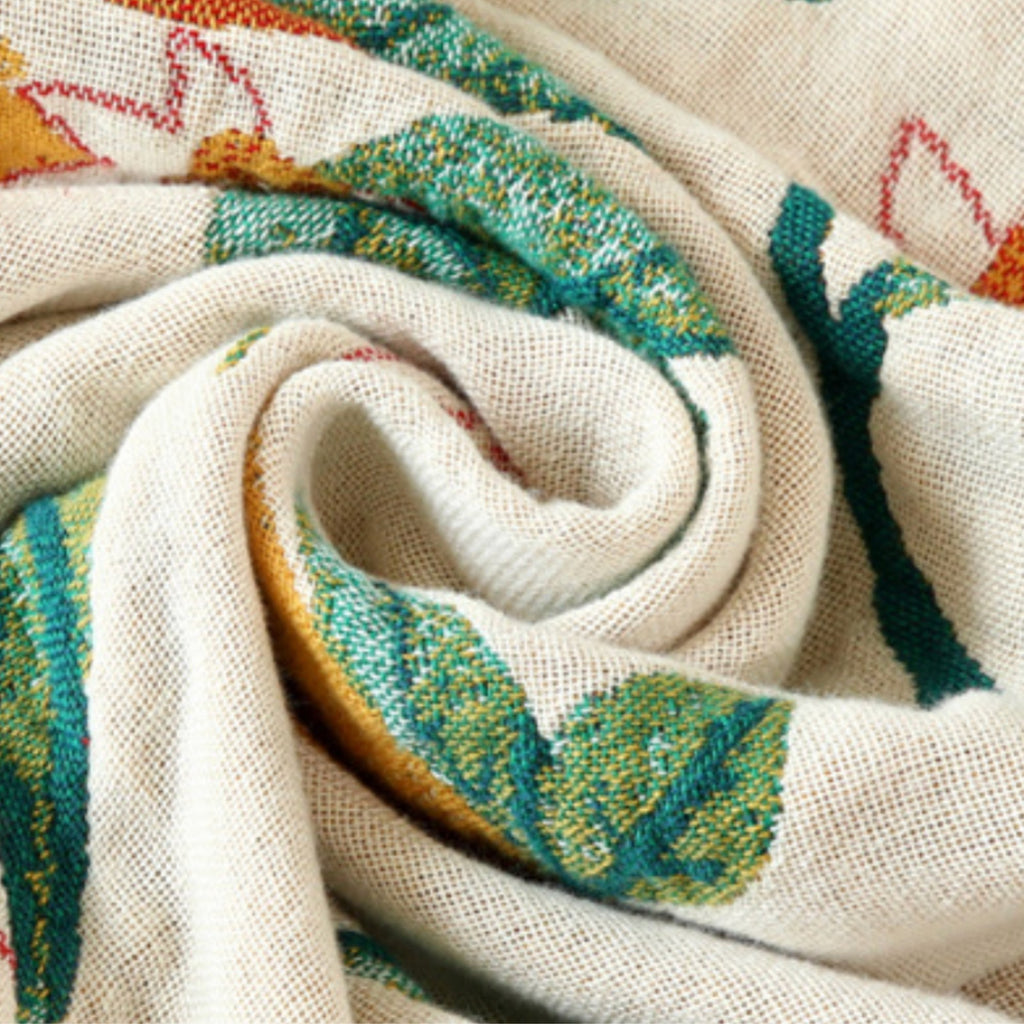 Cotton Gauze Blanket Throw | Reversible Muslin Bedspread