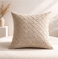 Linen Cotton Pillow Cover, Neutral Textured Cushion Cover, Ivory Beige Sofa Pillows