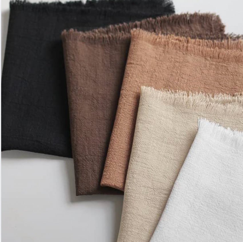 Minimal Neutral Table Napkins, Soft Morning, Set of 6