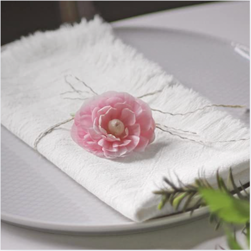 Minimal Neutral Table Napkins, Soft Morning, Set of 6