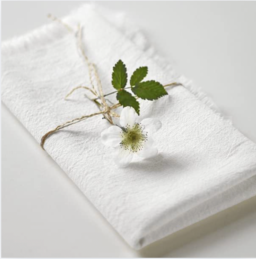 Minimal Neutral Table Napkins, Soft Morning, Set of 6