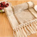 Cotton Linen Table Runner/ Morning Coffee Ritual