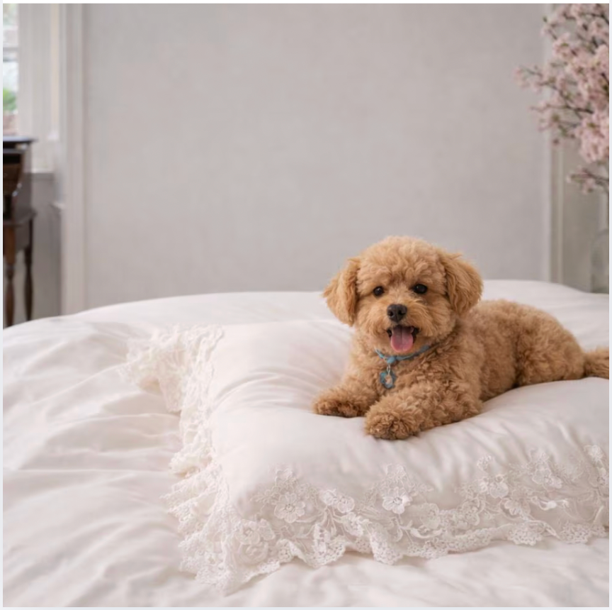 Lace Embroidered Cotton Bedding Set/ Duvet Cover, Pillowcases & Flat Sheet
