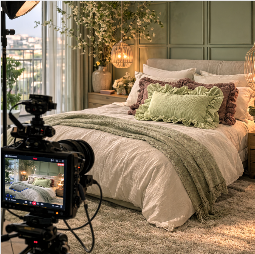 Premium Breathable French Linen Bedding Set - 4-Pice Natural Flax Duvet Cover,Flat Sheet, and Pillowcases Set