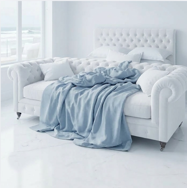 Linen Bed Sheet Washed Breathable Natural Linen Bedding, Multiple Colors