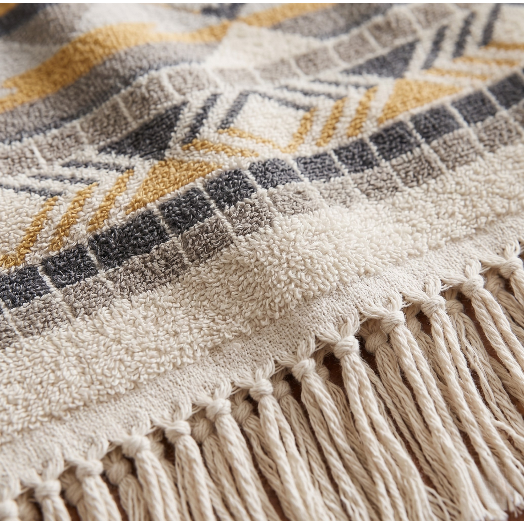 Quick-Dry Cotton Linen Towel – Relaxed Boho Beach & Bath Decor