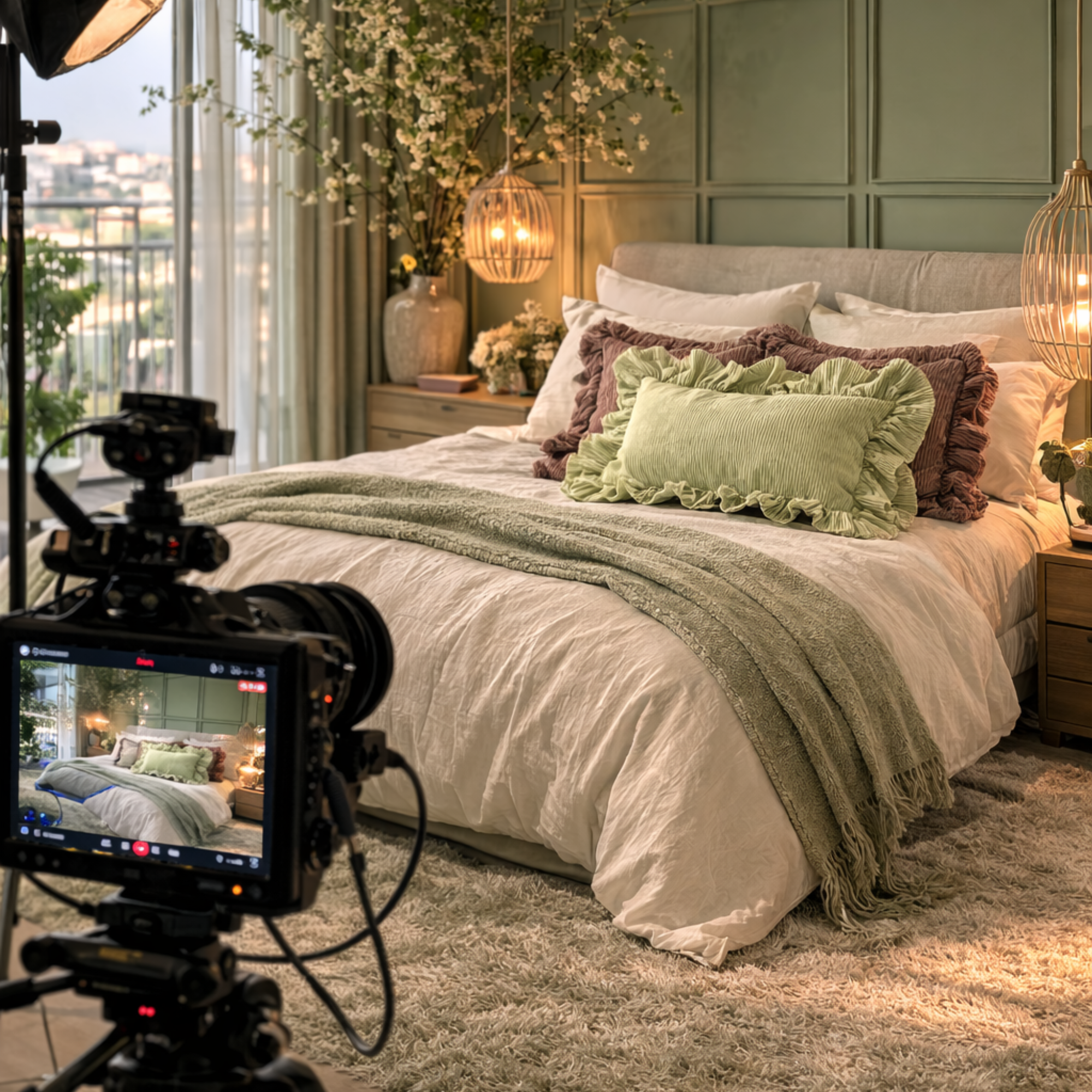 Linen  Bedroom Look