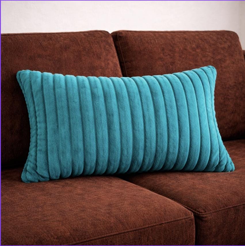 Soft Corduroy Pillow Covers, Set of 2 Decorative Throw Cushions