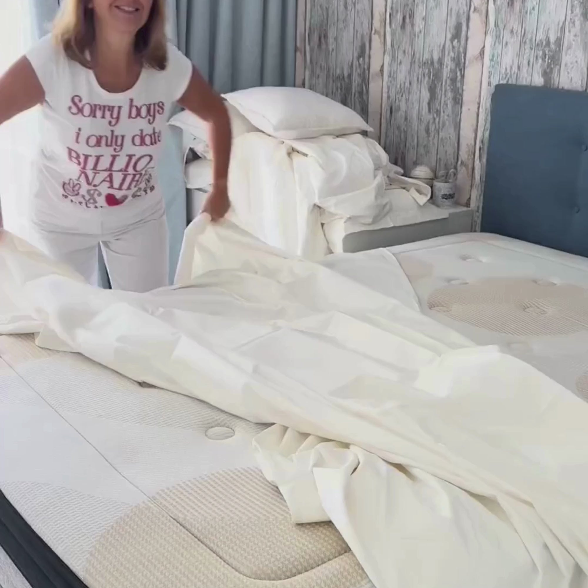 White Cotton Duvet Cover Set/ Embroidered